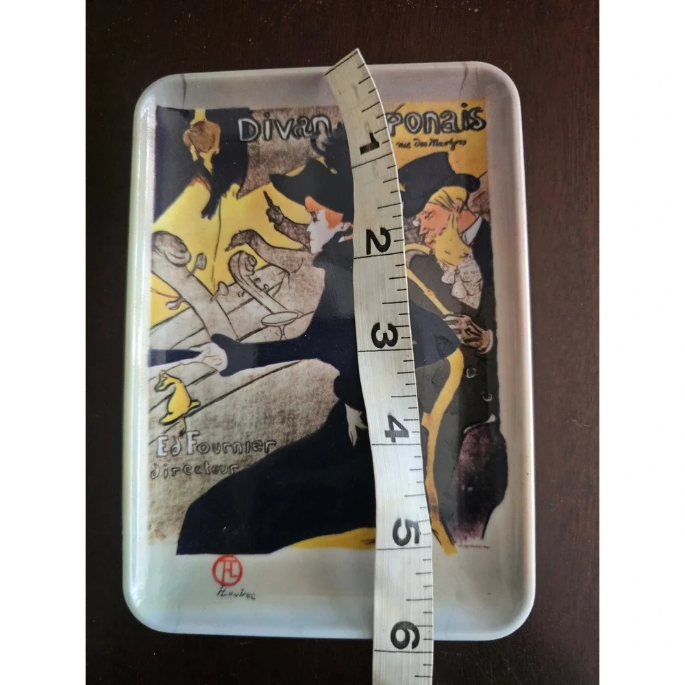 Vintage Toulouse-Lautrec Divan Japonais Trinket Tray Italy Product Centre INDPLS